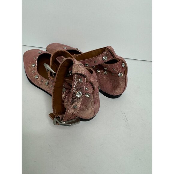Free People Mystic Diamante Flats Pink Size 7 NEW - Picture 4 of 10